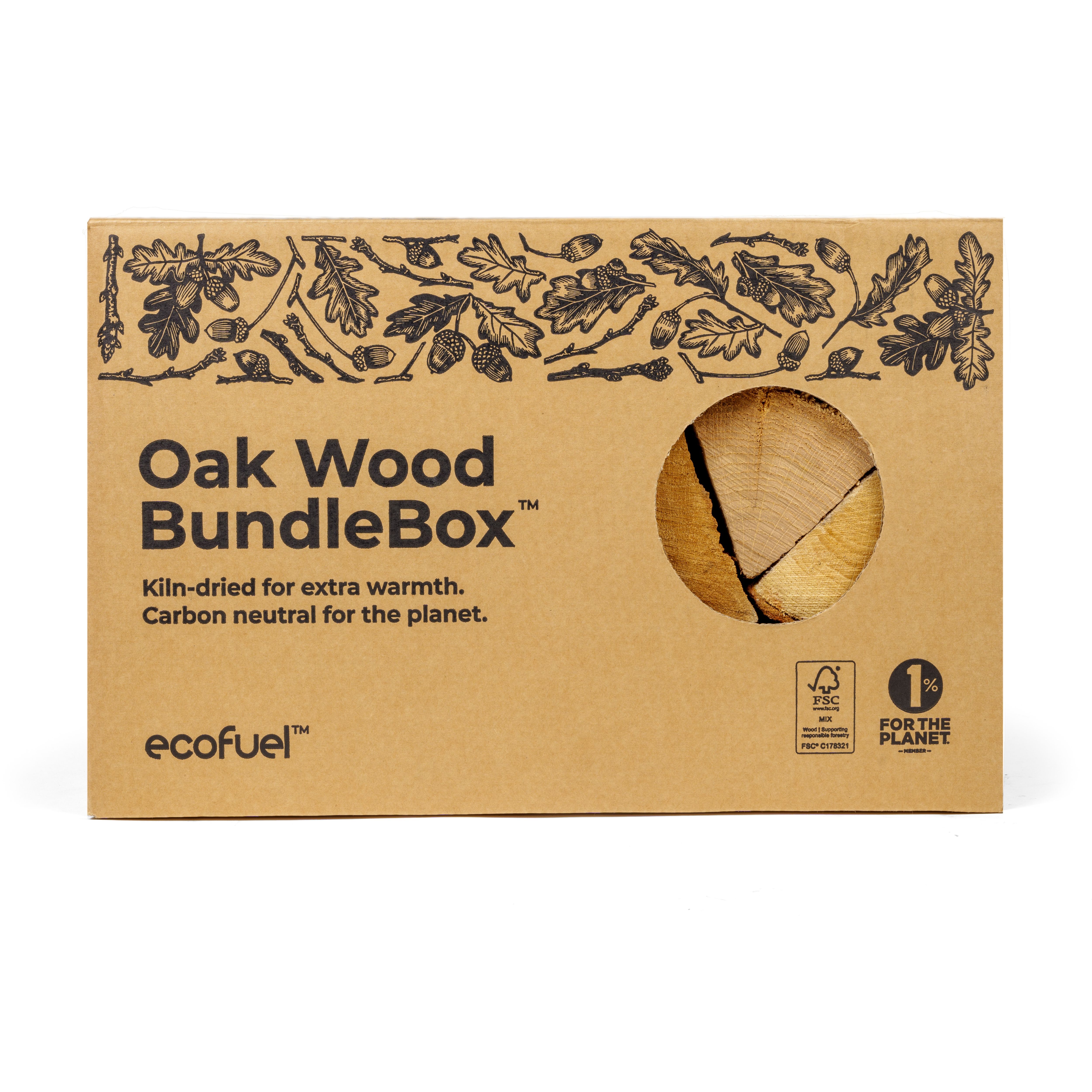 ECOFUEL™ Bundlebox Hardwood Kiln dried European oak Firewood