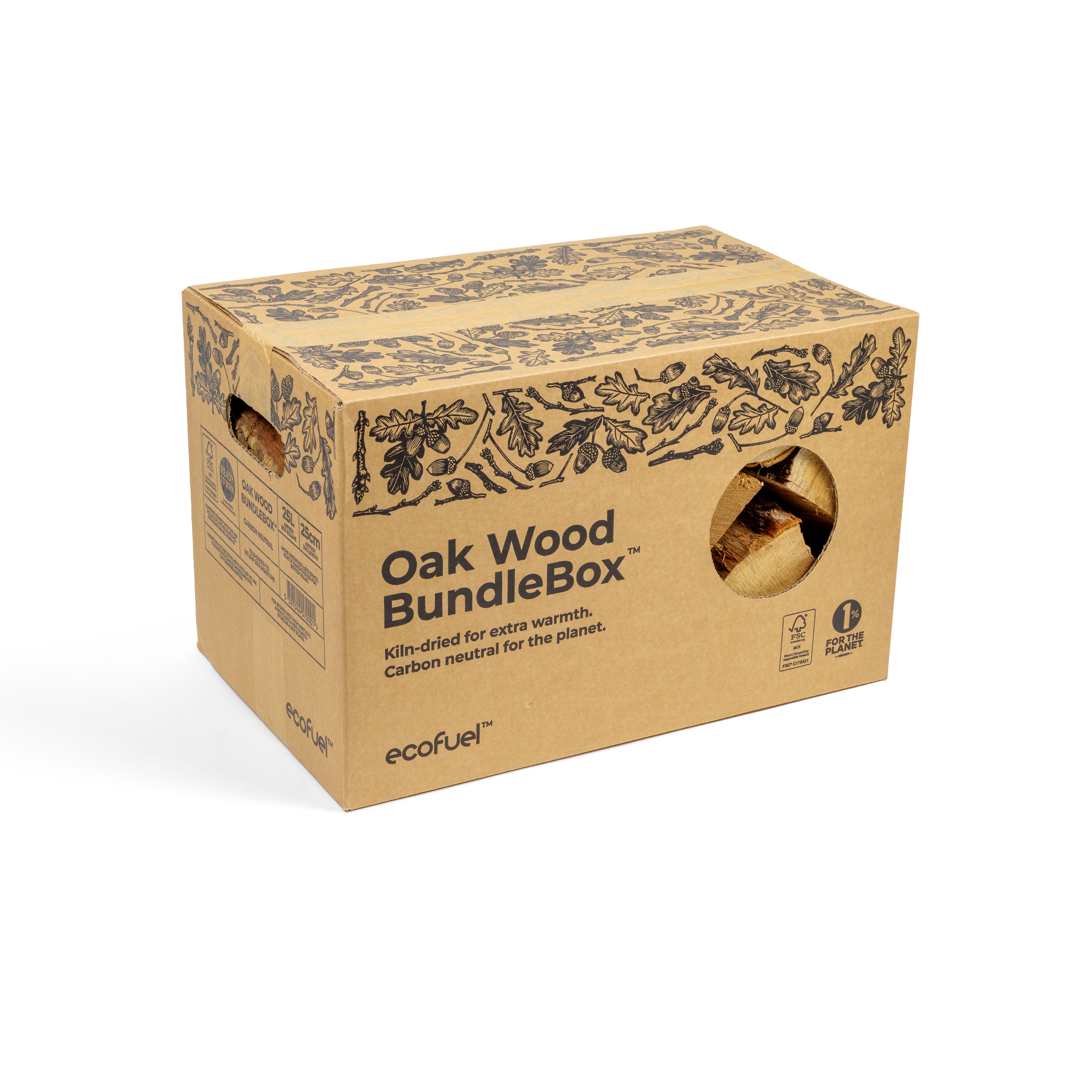 ECOFUEL™ Bundlebox Hardwood Kiln dried European oak Firewood