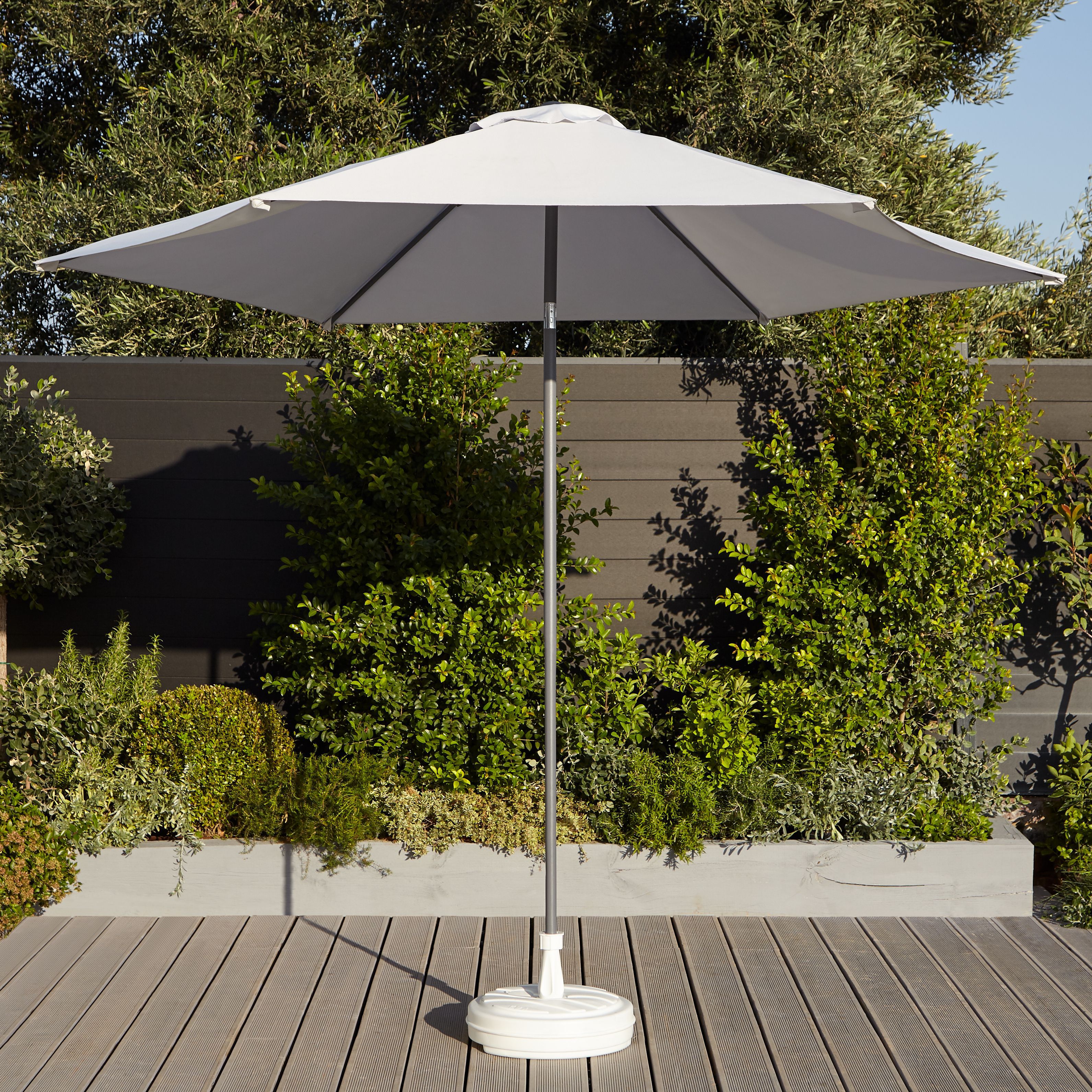 Eda White Round Parasol base 0.74kg