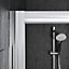 Edge 6 Left-handed Offset quadrant Shower Enclosure & tray with Double sliding doors (W)1200mm (D)800mm
