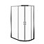 Edge 6 Right-handed Offset quadrant Shower Enclosure & tray - Double sliding doors (H)190cm (W)120cm (D)80cm
