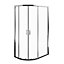 Edge 8 Left-handed Offset quadrant Shower Enclosure & tray - Double sliding doors (H)200cm (W)120cm (D)80cm