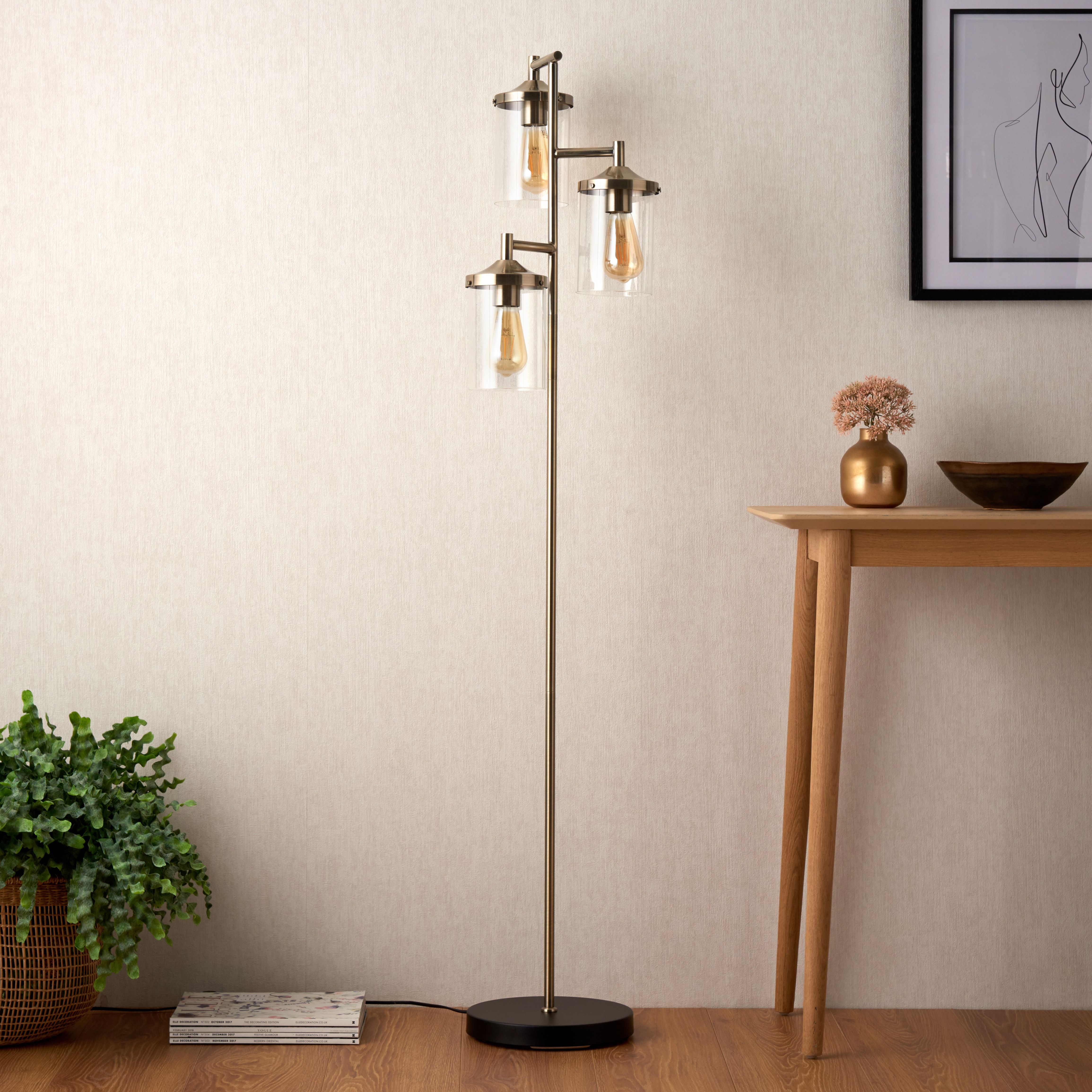 Archie floor outlet lamp b&q