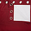 Edlyn Red Plain Blackout Eyelet Curtains (W)117cm (L)137cm, Pair