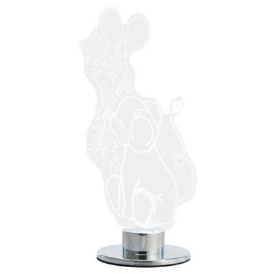 Effalump Elephant Matt Chrome effect Table lamp