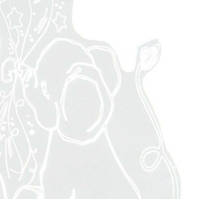 Effalump Elephant Matt Chrome effect Table lamp