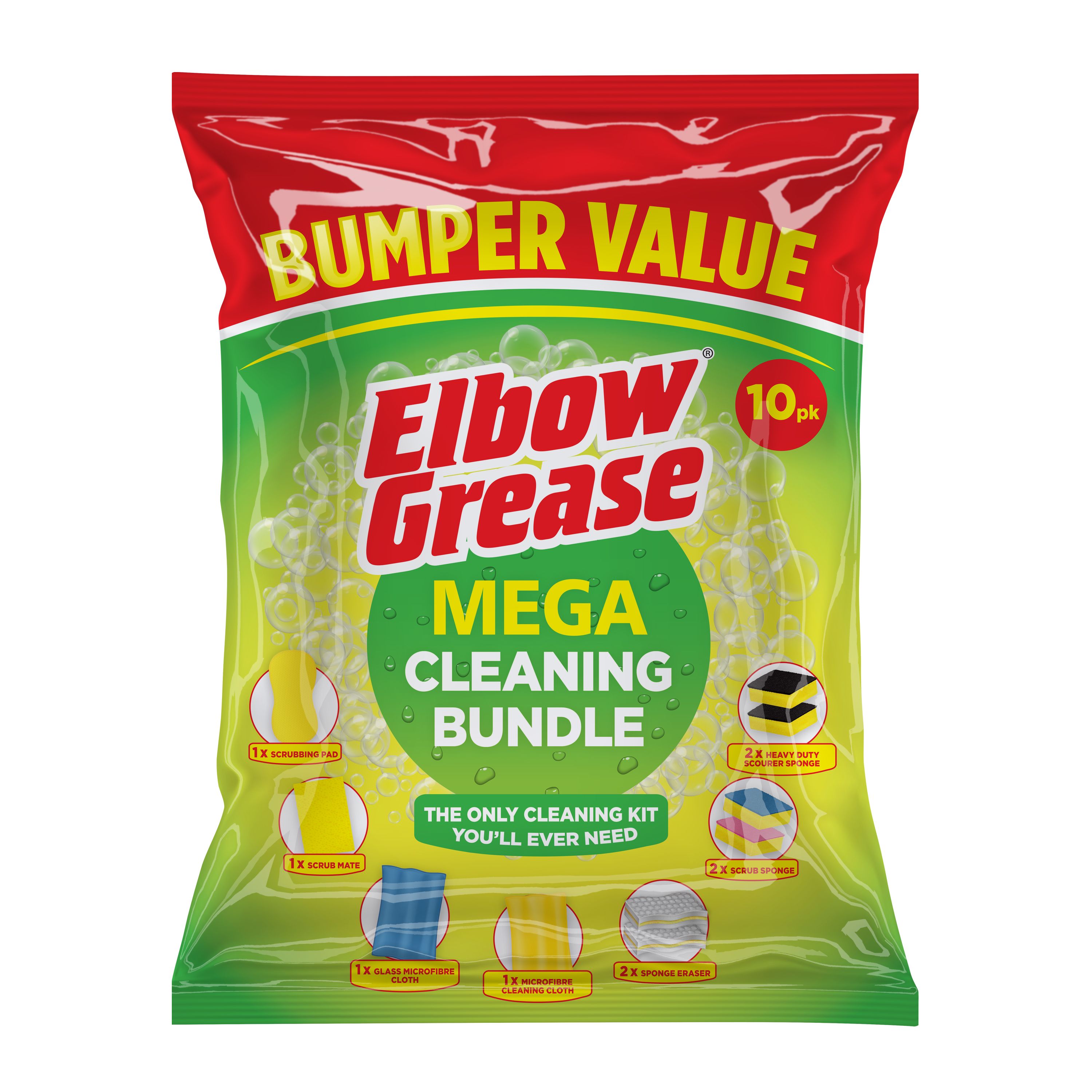 Elbow Grease Mega 10 piece Cleaning kit