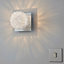 Electro Wire ball Chrome effect Wall light