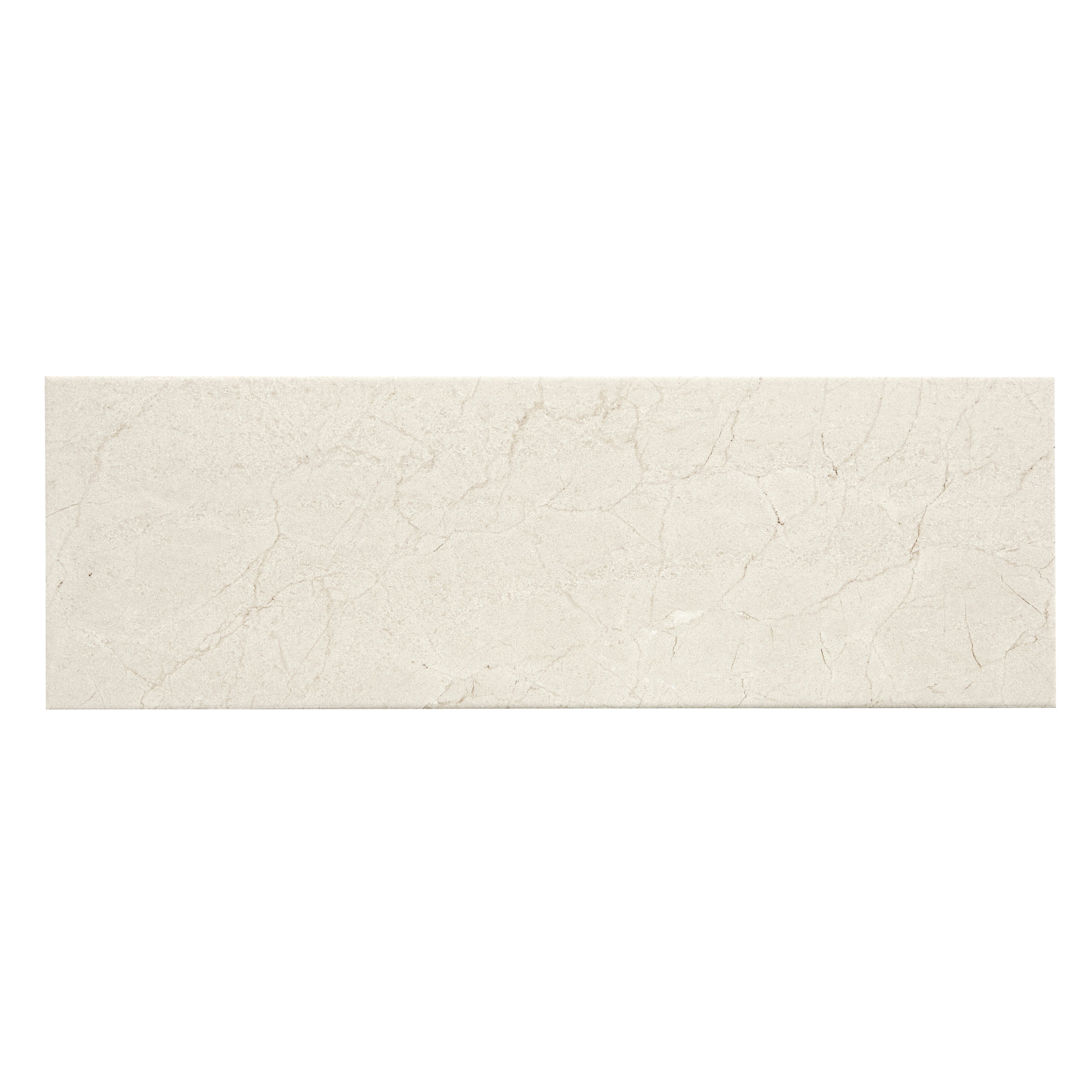 Elegance Beige Gloss Marble effect Ceramic Indoor Wall Tile Sample