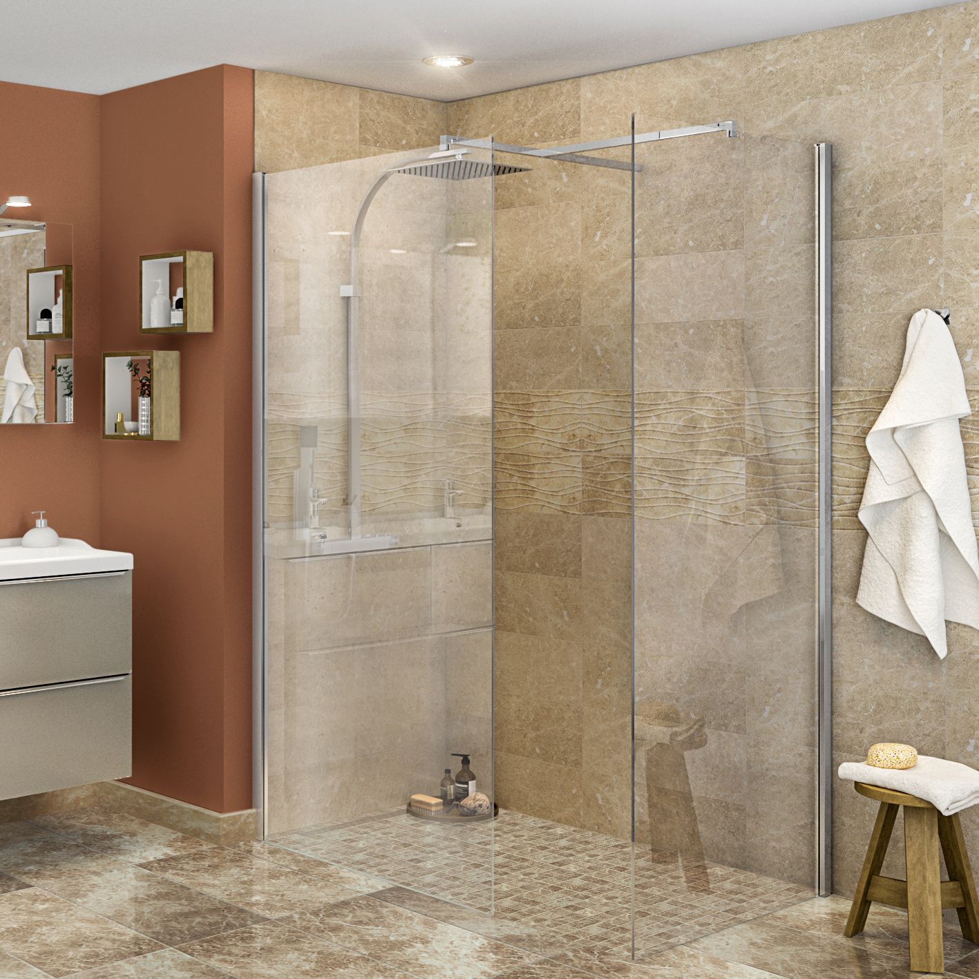 B & q bathroom tiles discount