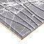 Elegance Grey 3D decor Marble effect Ceramic Tile, Pack of 7, (L)600mm (W)200mm