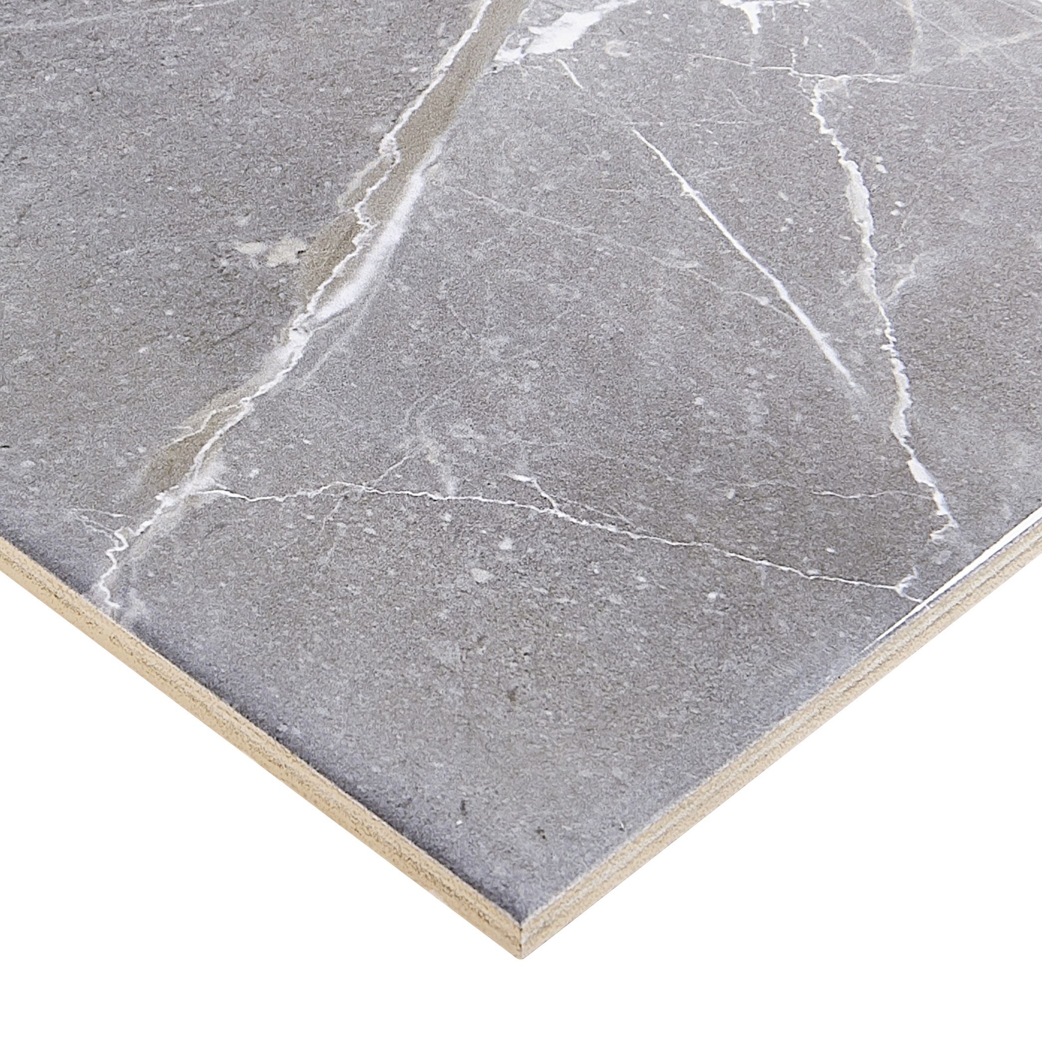 Elegance Grey Marble effect Ceramic Indoor Tile, Pack of 7, (L)600mm (W)200mm