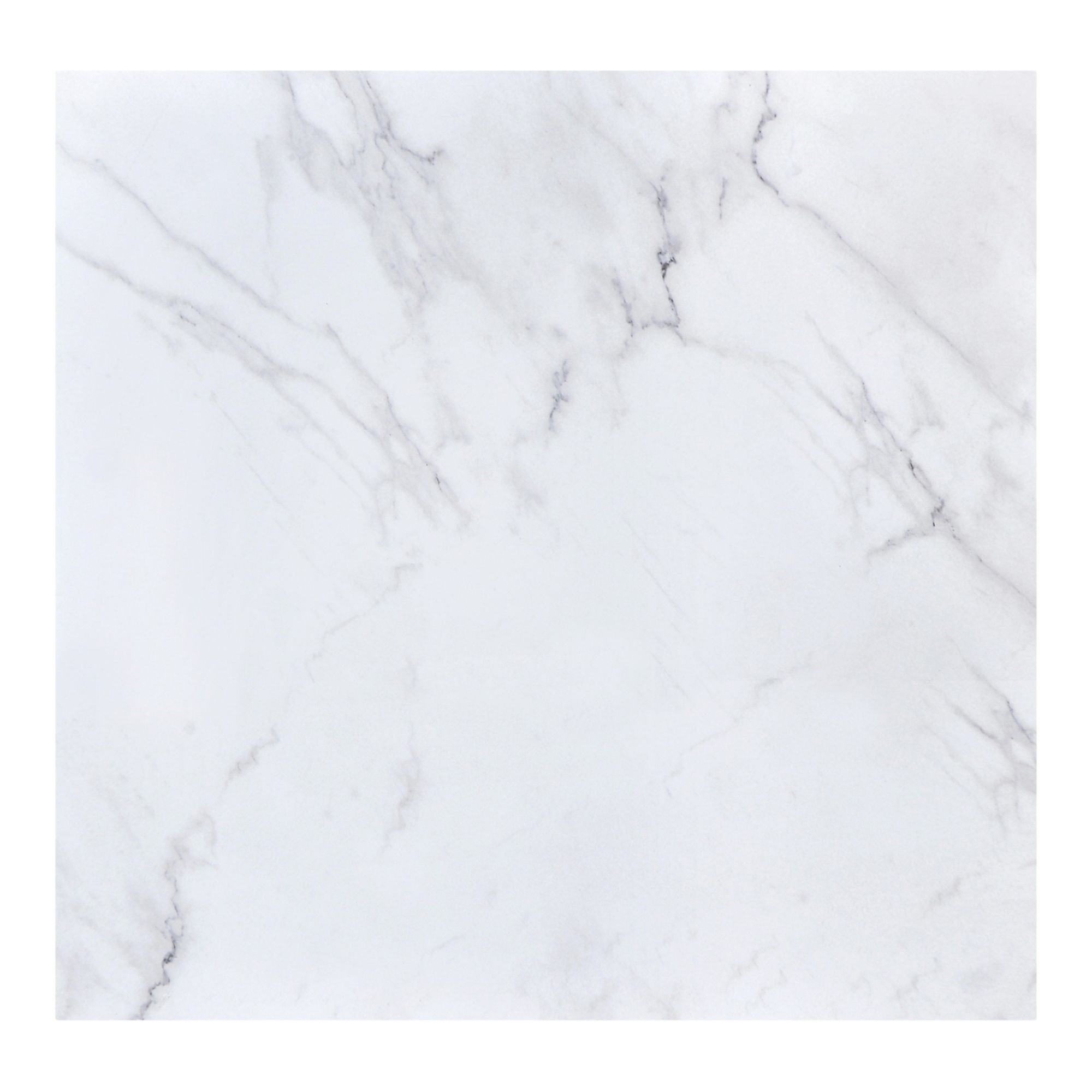 Elegance Marble White & grey Matt Marble effect Porcelain Indoor Wall & floor Tile, Pack of 3, (L)600mm (W)600mm