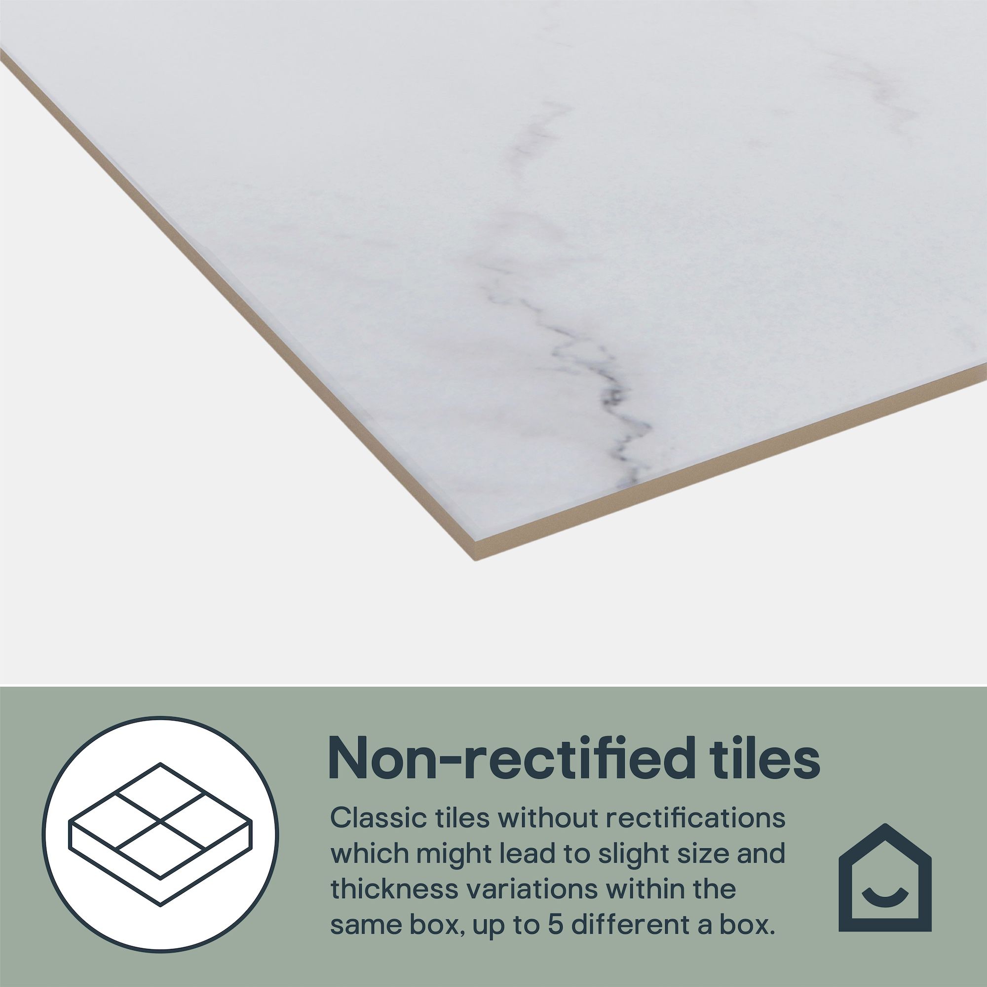 Elegance Marble White & grey Matt Marble effect Porcelain Indoor Wall & floor Tile, Pack of 3, (L)600mm (W)600mm