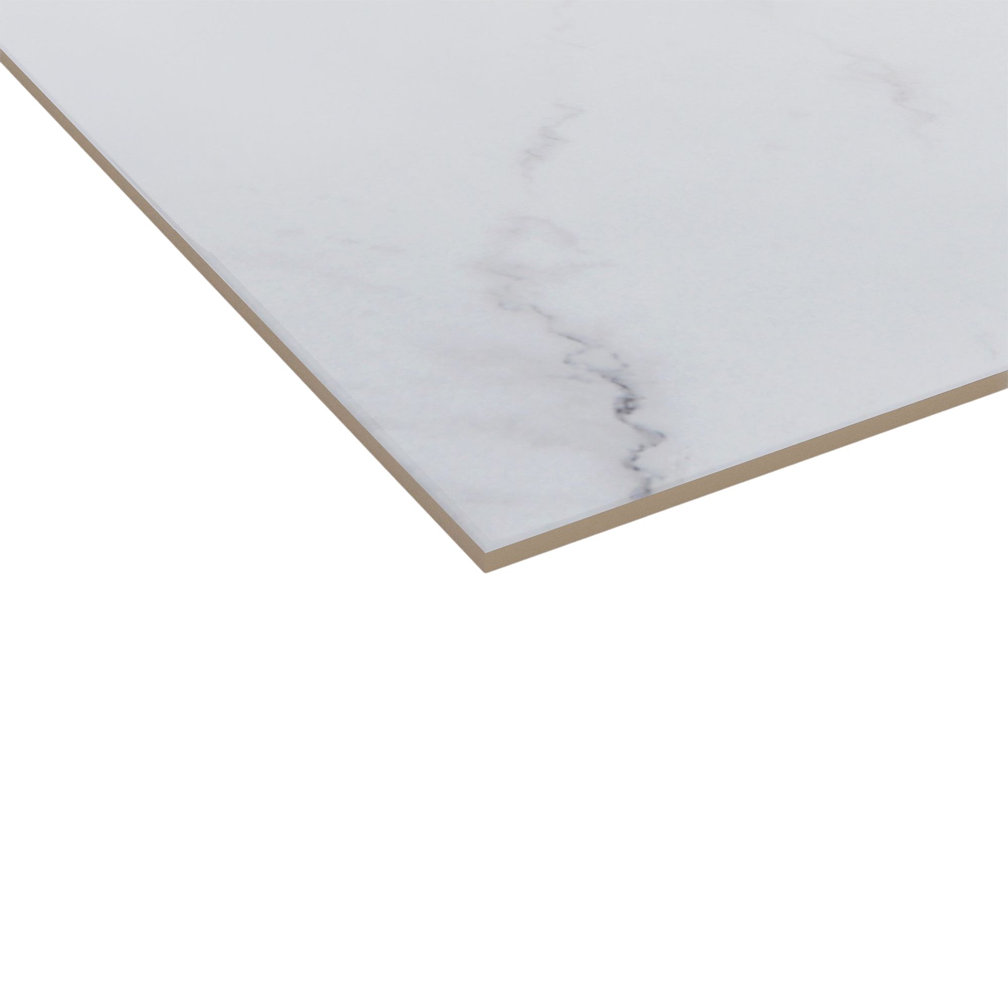 Elegance Marble White & grey Matt Marble effect Porcelain Indoor Wall & floor Tile, Pack of 3, (L)600mm (W)600mm