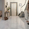 Elegance White Gloss Marble effect Porcelain Floor Tile Sample