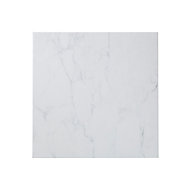 Elegance White Gloss Plain Marble effect Ceramic Floor Tile Sample