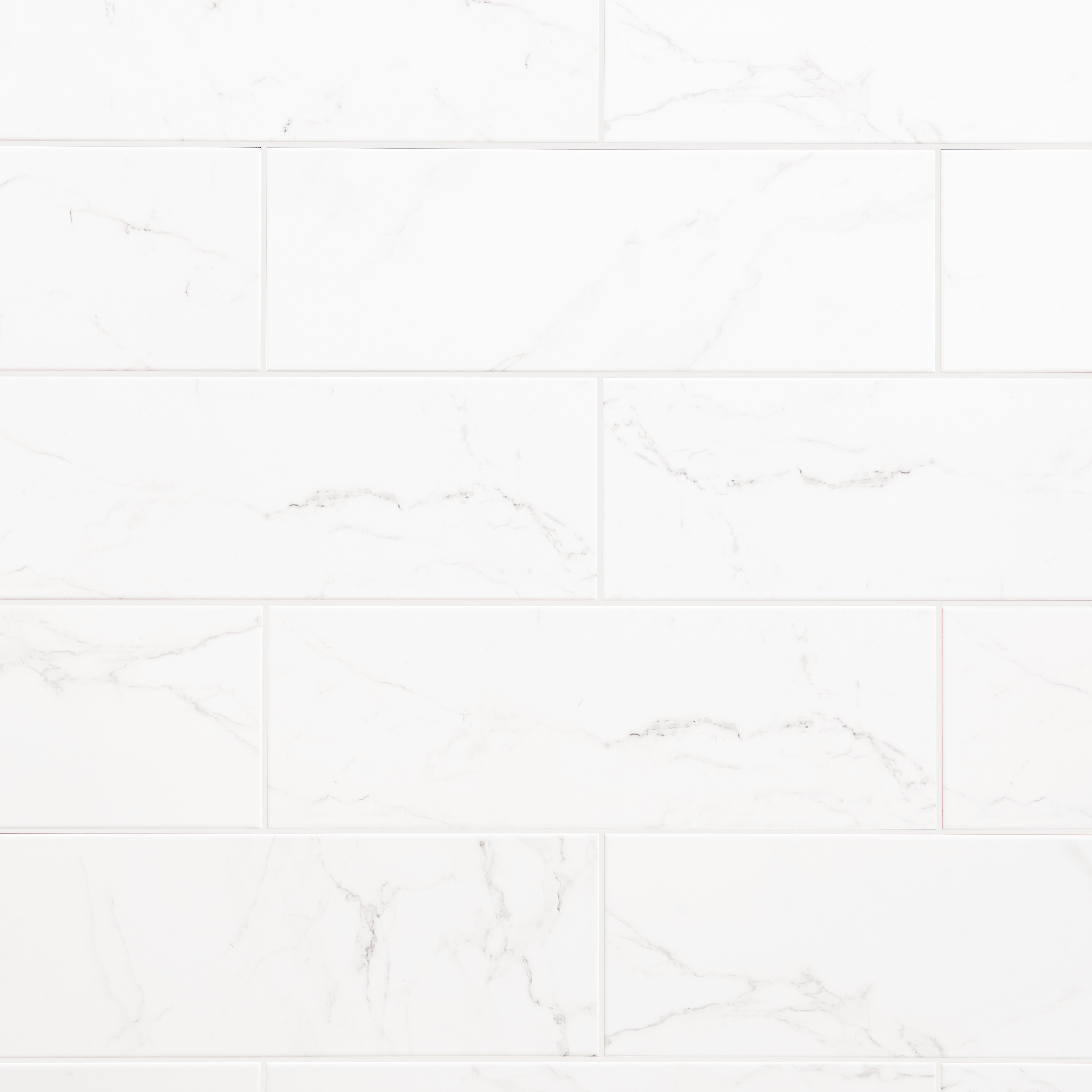 Elegance White Marble effect Ceramic Indoor Tile, Pack of 7, (L)600mm (W)200mm