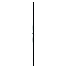 Elements Contemporary Black Metal Landing baluster (H)855mm (W)23mm, Pack of 3