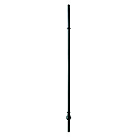 Elements Contemporary Black Metal Staircase baluster (H)805mm (W)30mm, Pack of 3