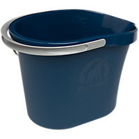 Elephant Blue & grey Plastic 14L Mop bucket
