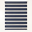 Elin Corded Dark blue Striped Day & night Roller Blind (W)160cm (L)180cm