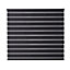 Elin Corded Dark grey Striped Day & night Roller Blind (W)160cm (L)180cm