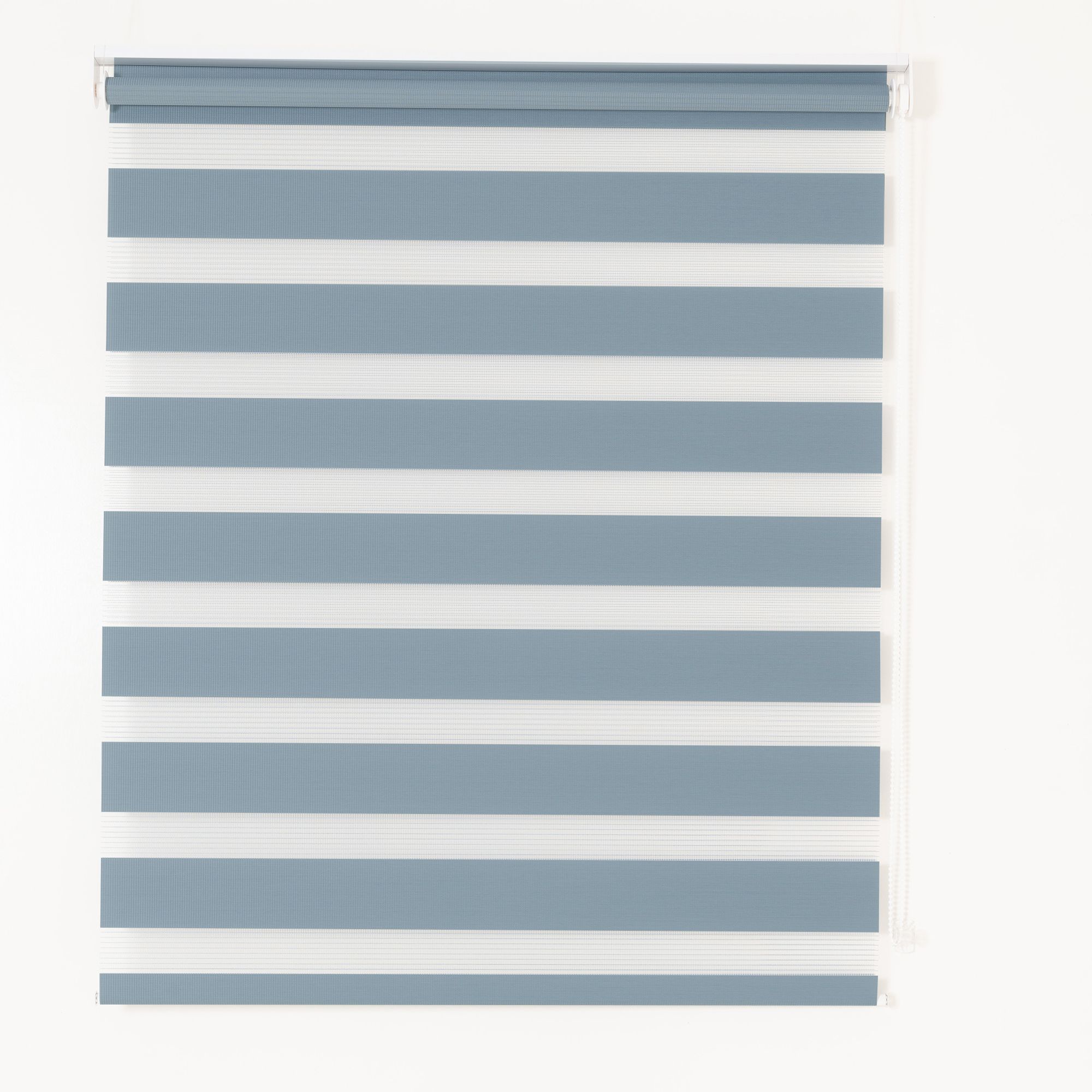 Elin Corded Light blue Striped Day & night Roller Blind (W)90cm (L)180cm