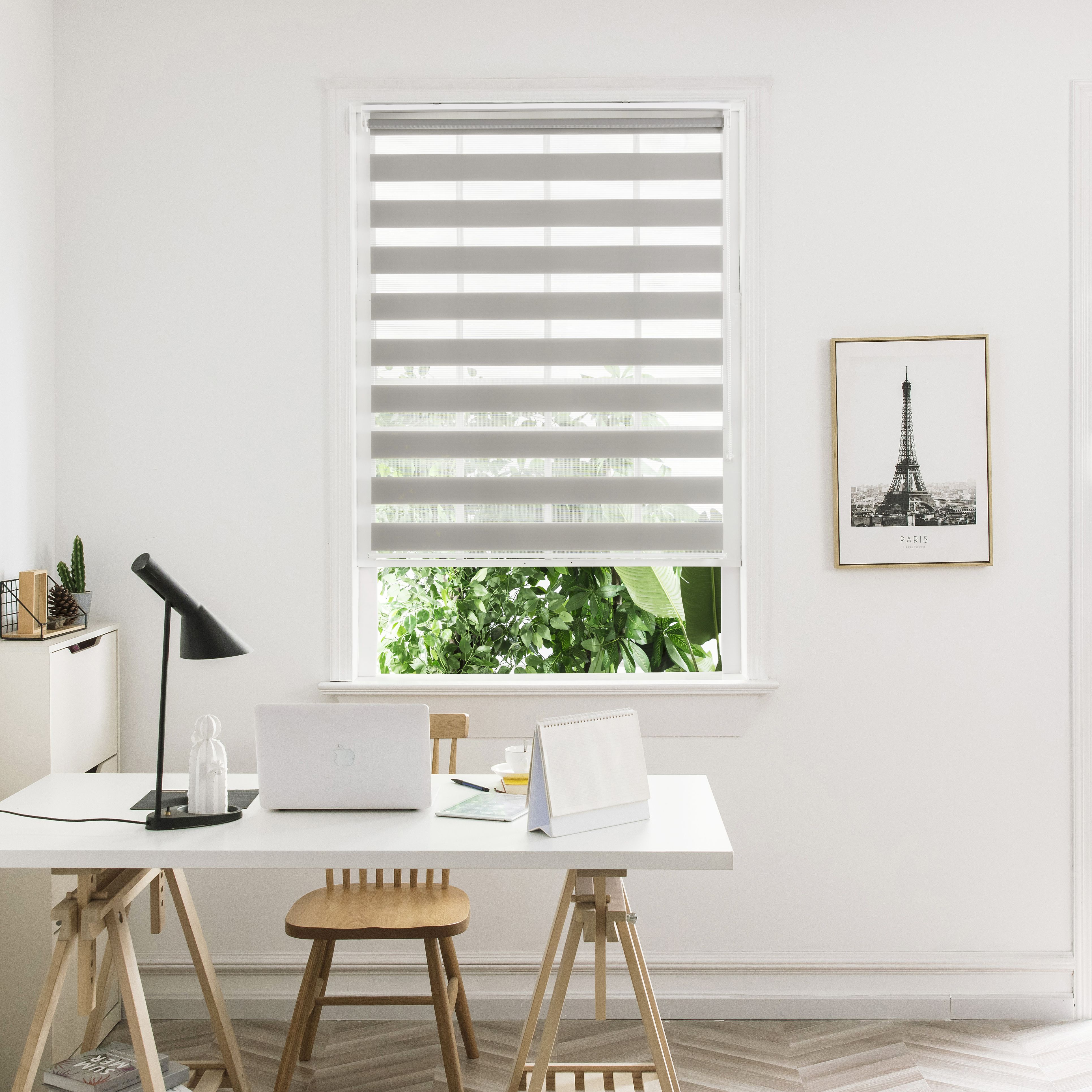 Elin Corded Linen Striped Day & night Roller Blind (W)60cm (L)180cm
