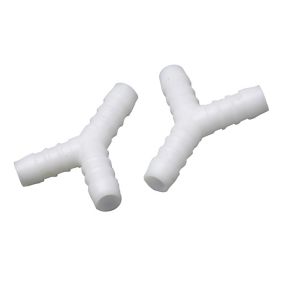 Eliza Tinsley 22879226 White Y piece (Dia)12.5mm, Pack of 2