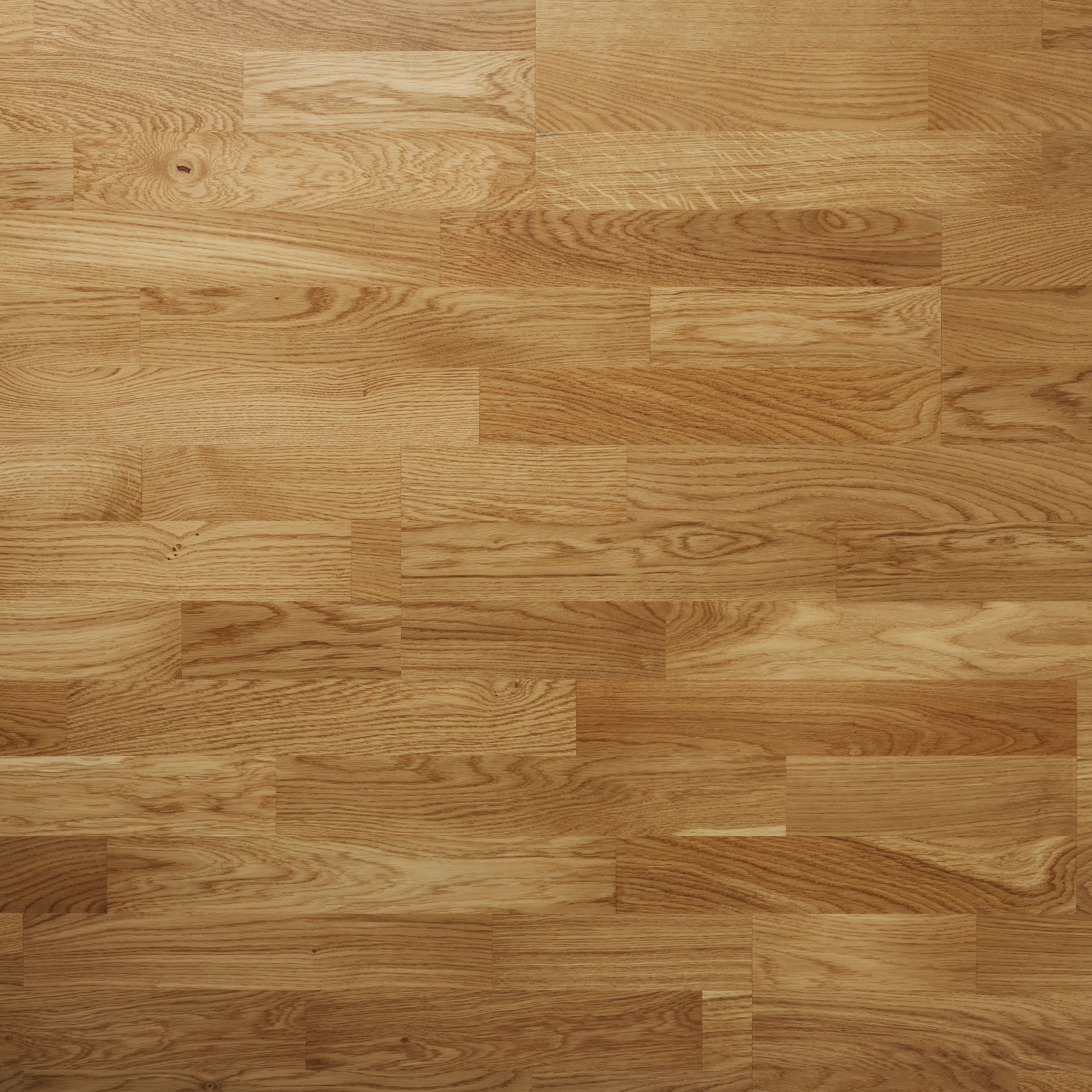 Elkins Natural Oak Engineered Real wood top layer flooring Sample - 3