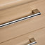 Elsey Oak effect 2 Drawer Bedside chest (H)444mm (W)386mm (D)375mm
