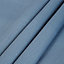 Elva Blue Plain Blackout Pencil pleat Curtains (W)117cm (L)137cm, Pair