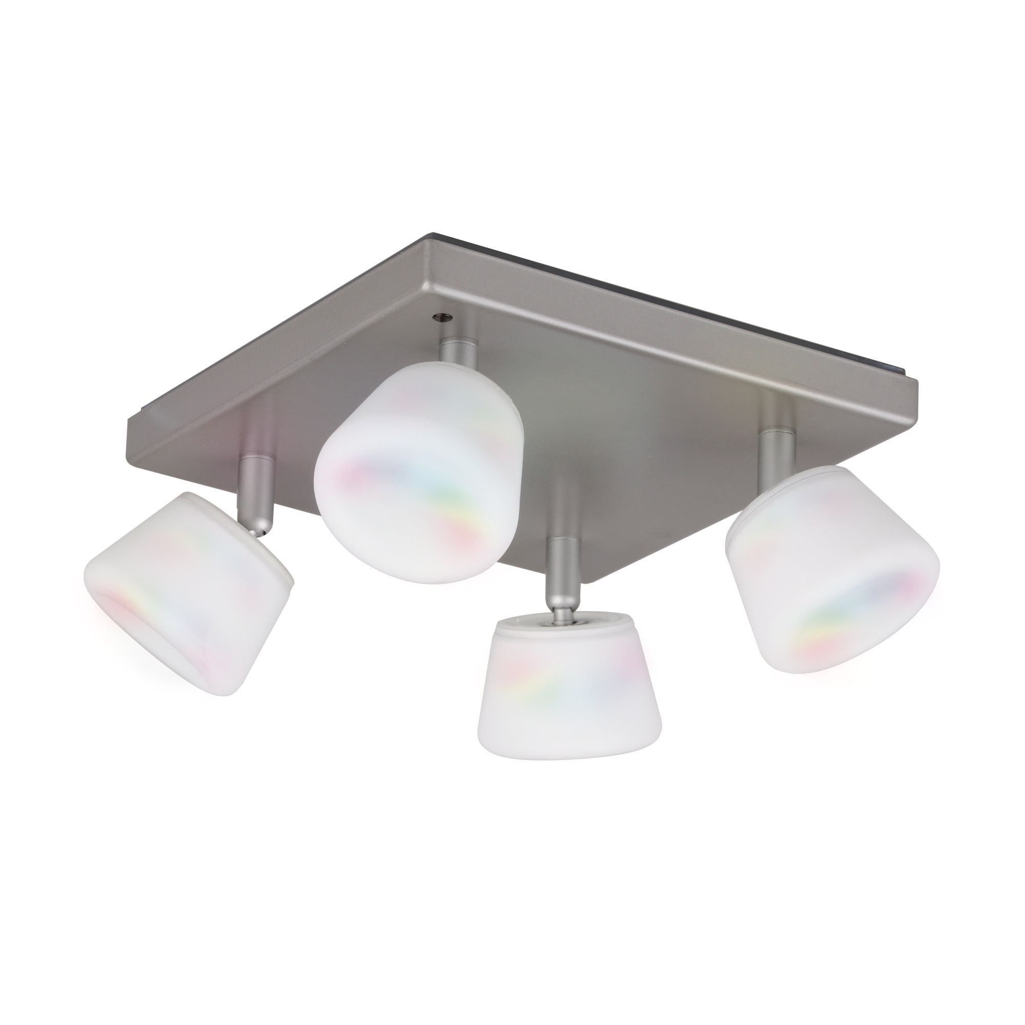 Emerald Nickel effect 4 lamp Spotlight