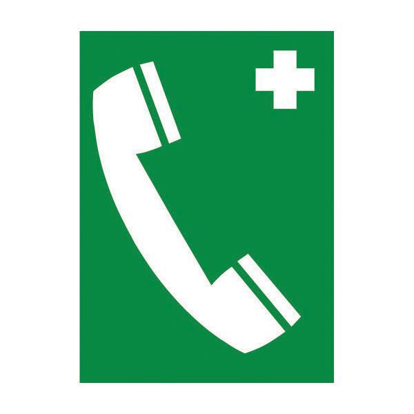 Emergency phone Self-adhesive labels, (H)200mm (W)150mm
