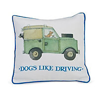 Emma Bridgewater Dogs like driving Multicolour Cushion