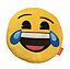 Emoji Happy tears Yellow Cushion (L)35cm x (W)35cm