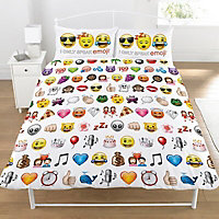 Emoji I only speak emoji Multicolour Double Bedding set