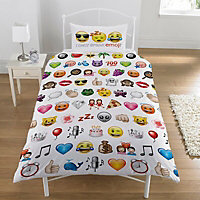 Emoji I only speak emoji Multicolour Single Bedding set
