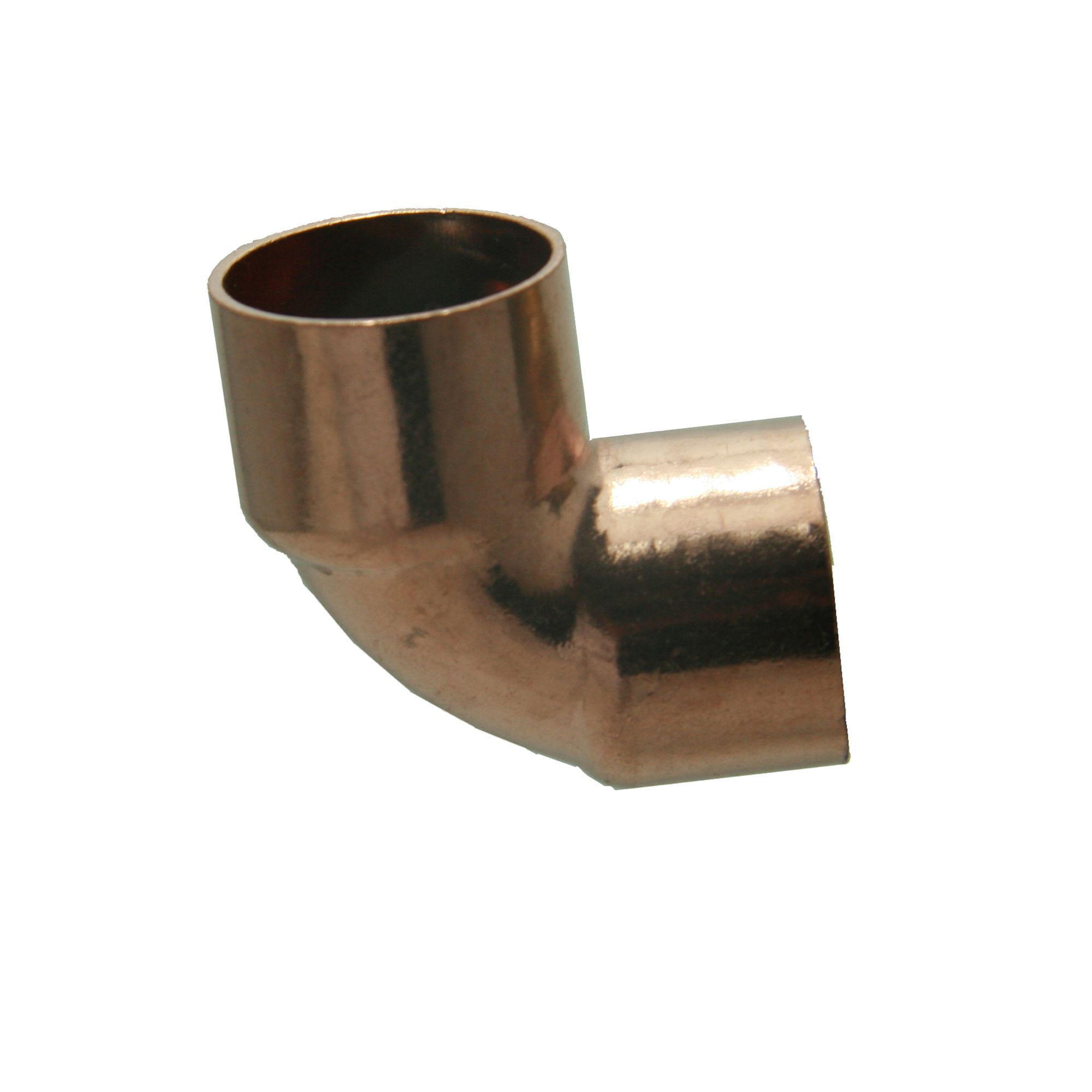 End feed 90° End feed Pipe elbow (Dia)22mm, Pack of 10