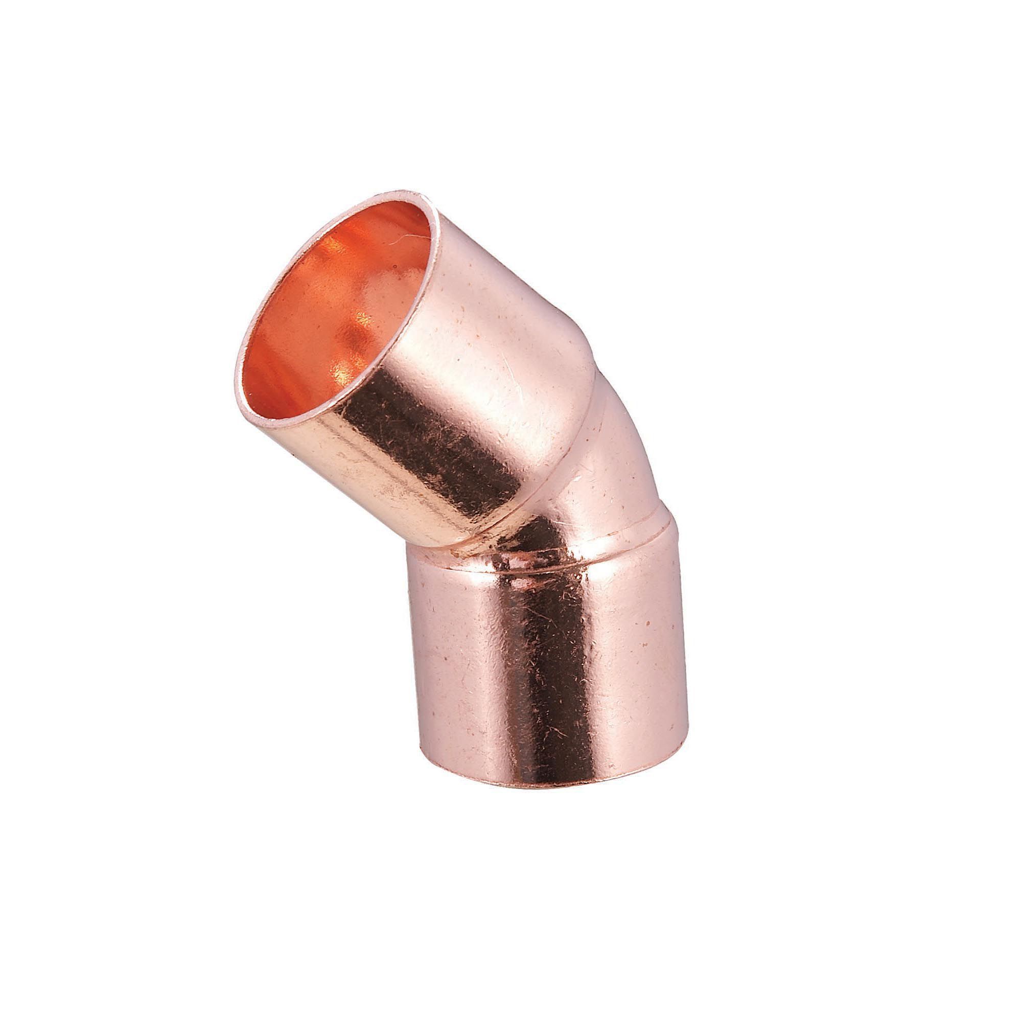 End feed Pipe elbow (Dia)15mm 15mm, Pack of 2