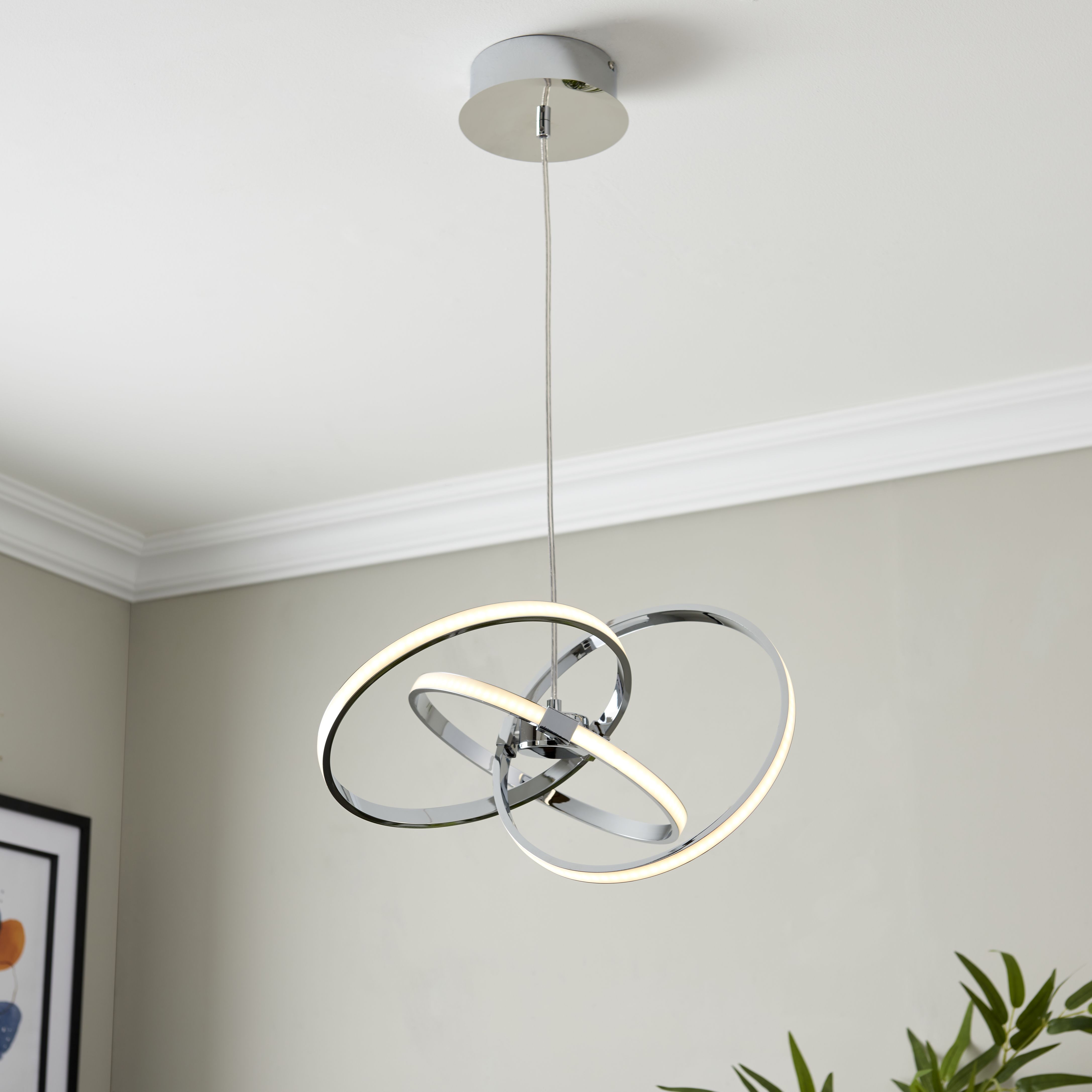 Endor black 3 lamp ceiling deals light