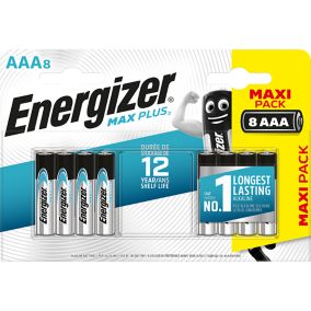 Energizer Alkaline AAA Battery, Pack of 8