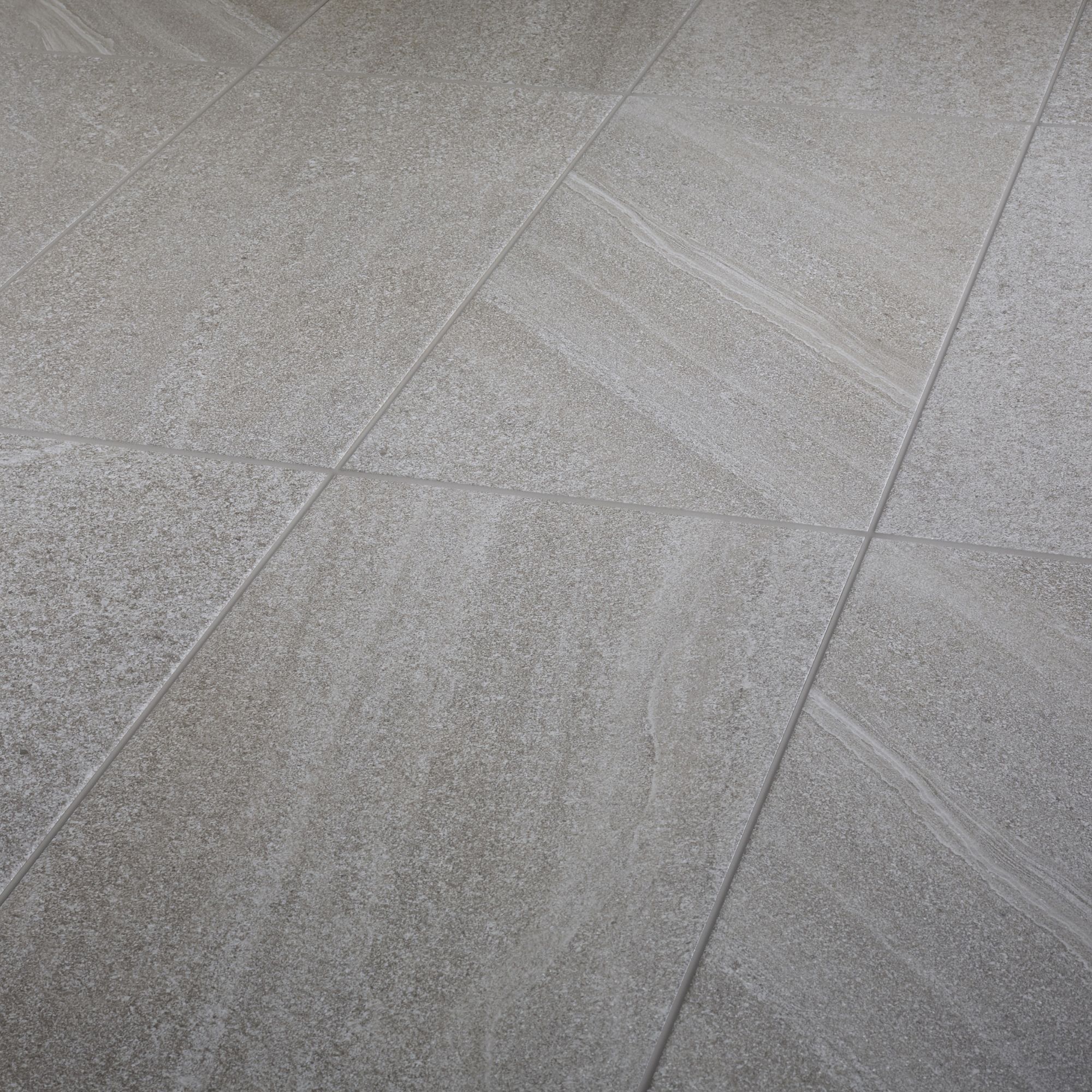 English Greige Satin Stone Effect Porcelain Wall Floor Tile Pack Of 6 L 600mm W 300mm Diy At B Q