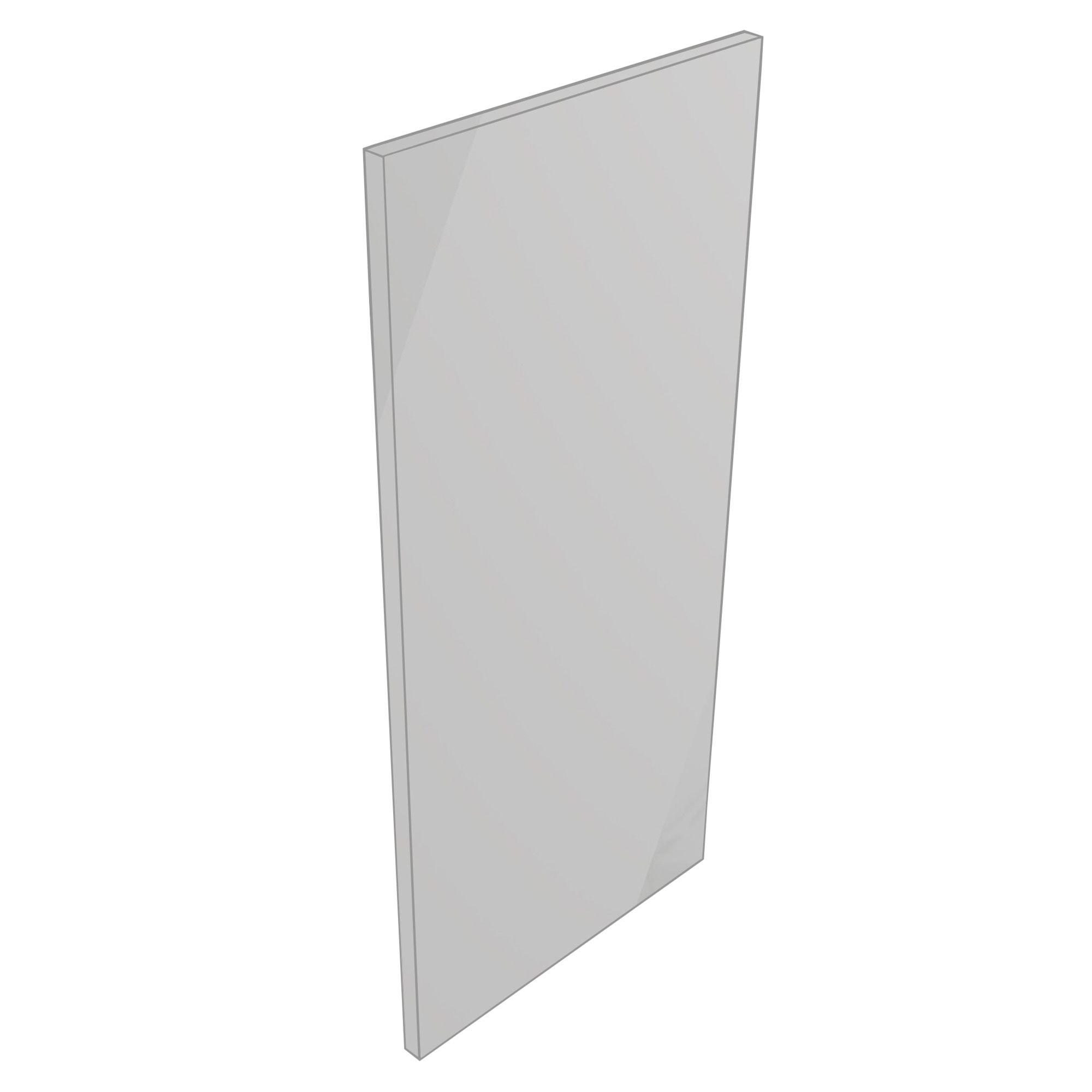 Ennis Gloss Light grey End panel (H)720mm | DIY at B&Q