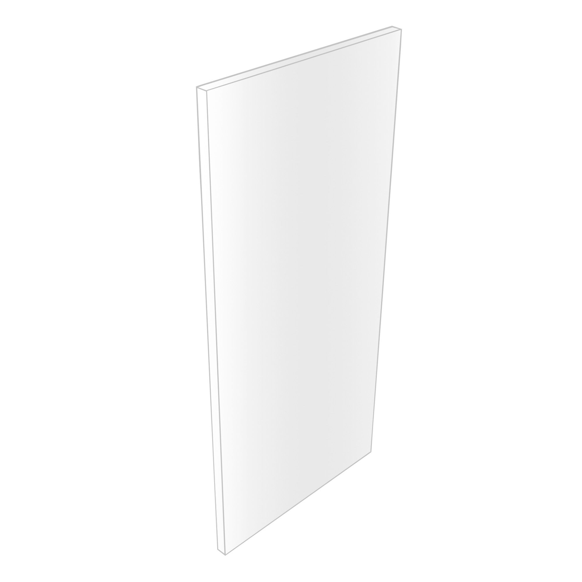 Ennis Gloss White End panel (H)720mm | DIY at B&Q