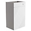 Ennis Gloss White Freestanding Toilet cabinet (H)820mm (W)495mm
