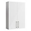 Ennis Gloss White Modern Double Wall cabinet (W)495mm (H)720mm