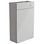 Ennis Slim Gloss Light grey Freestanding Toilet cabinet (H)820mm (W)495mm