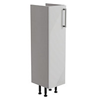 Ennis Slim Gloss Light grey Modern Freestanding Base unit (W)195mm (H)820mm